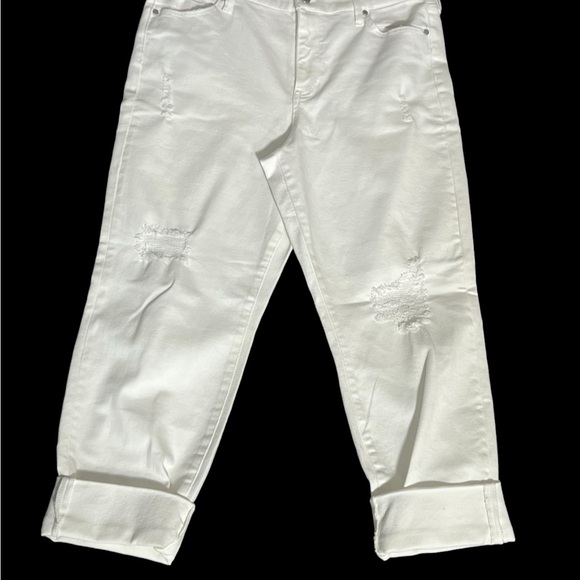 Liverpool Los Angeles, Size 12, White Capris. N28 - Picture 6 of 13